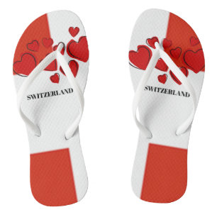 Tongs Drapeau national suisse