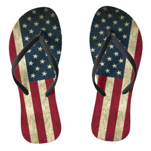 Tongs Drapeau Patriotique Russe Rouge Blanc et Bleu Amé