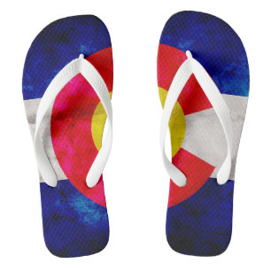 Tongs Drapeau vintage patiné d'état du Colorado