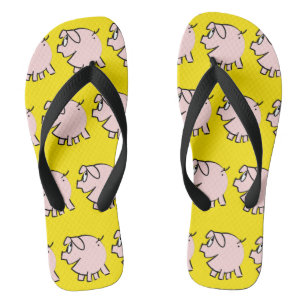 Tongs Drôle 3 Cartoon Cochon Choisir Couleur Hommes Flip