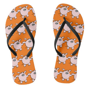 Tongs Drôle 5 Cartoon Cochon Choisir Couleur Femmes Flip