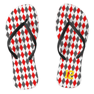 Tongs École Jacquard Esprit Sports Joueur NUMBER Amusant