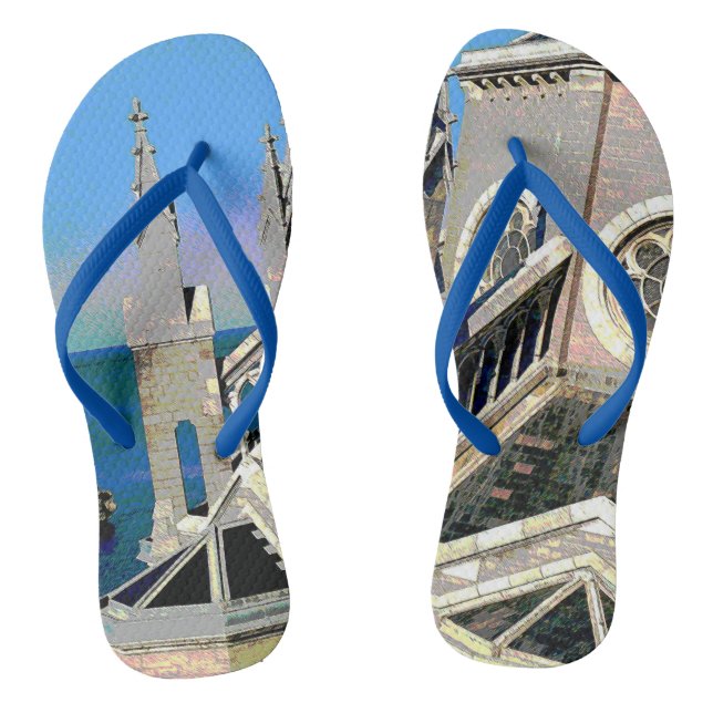 Tongs Église surplombant l'océan (Semelle)