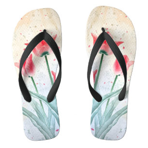 Tongs Élégance floue de la Tulipe
