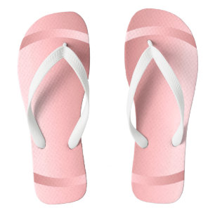 Tongs Élégant Rose Gold Moderne Modèle Tendance Blanc