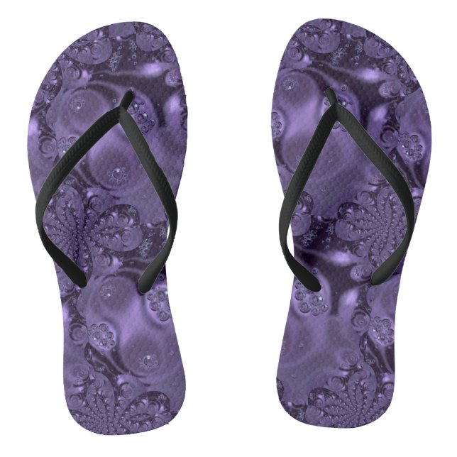 Tongs Élégante étincelle Royale Purple Liquide (Semelle)