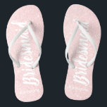 Tongs Elégante jolie chick rose or parties scintillant b<br><div class="desc">Faux rose or parties scintillant bridesmaid design.</div>