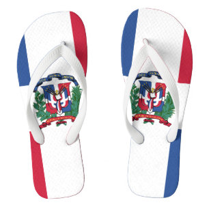 Tongs Emblème Drapeau République Dominicaine