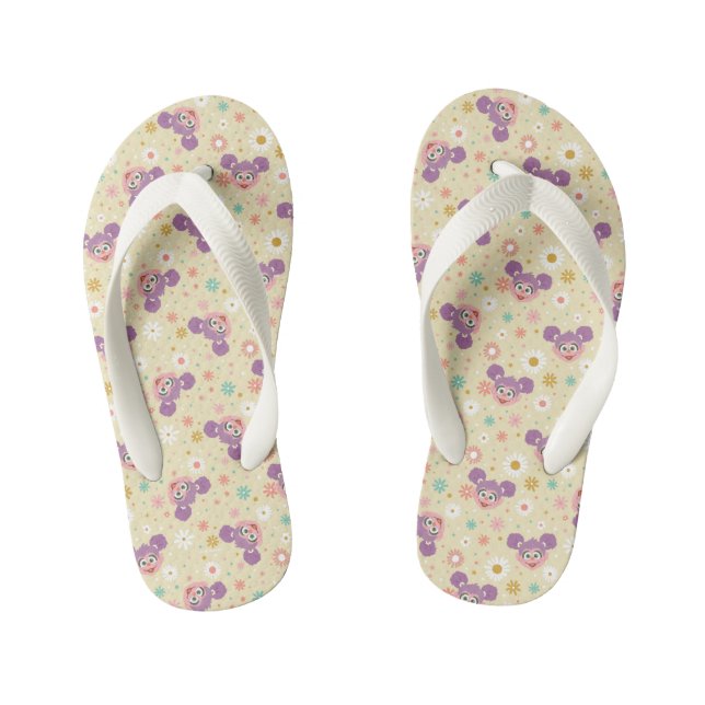 Tongs Enfants Abby Cadabby | Motif de la face de fleurs (Semelle)