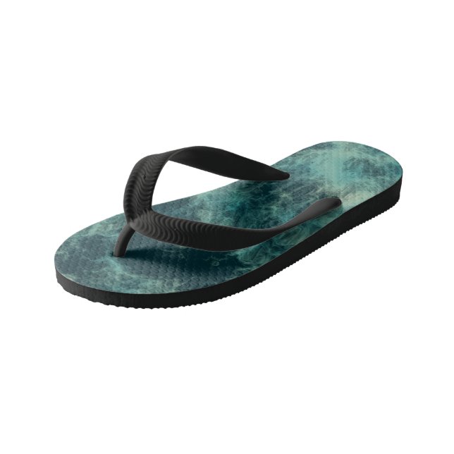 Tongs Enfants Abstrait turquoise (Incliné)