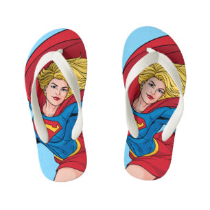 Tongs Enfants Adorable Supergirl Stance