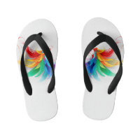 Ailes fluffy arc-en-ciel