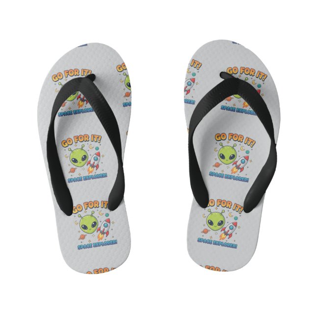 Tongs Enfants "Allez-y !" Explorateur de l'espace (Semelle)