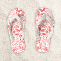 Aquarelle Papillon Motif Coral rose