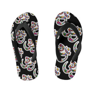 Tongs Enfants Art symbolique floral Namaste