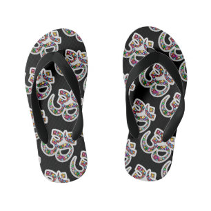 Tongs Enfants Art symbolique floral Namaste