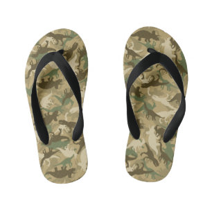 Tongs Enfants Bascules électroniques de camouflage de dinosaure