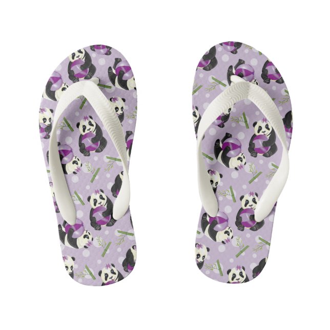 Tongs Enfants Bébé mignonne Panda Bear Fille Jouant Ball (Semelle)