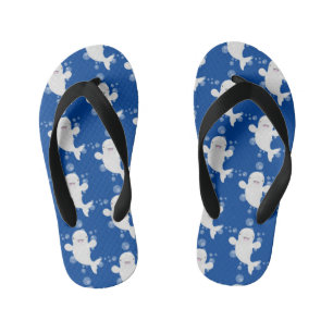 Tongs Enfants Béluga mignon bulles dessin de dessin animé