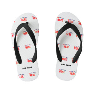 TONGS ENFANTS BLANC PERSONNALISABLE MODERNE DE MARQUE VÉRIFIÉE S