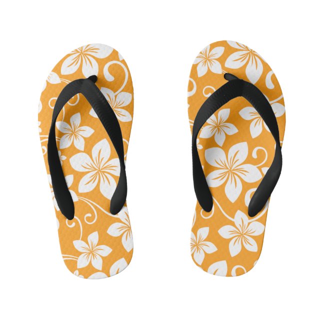 TONGS ENFANTS BLUE HAWAII (TANGERINE) (Semelle)