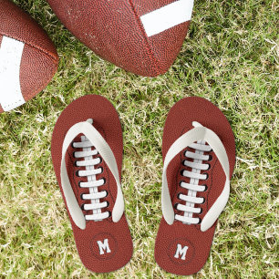 Tongs Enfants Boys Football Monogrammed Kids Flip Flops