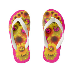 Tongs Enfants Bright Rose Kids Unisex Tournesol Tournesol Flèche