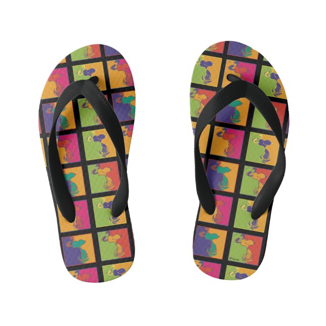 Tongs Enfants cacahuètes | Snoopy Pop Art Moderne (Semelle)