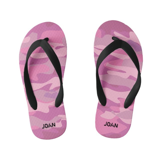 Tongs Enfants Camo de l'armée rose personnalisées Flip Flops pou (Semelle)