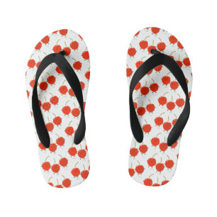 Tongs Enfants Caricature de cerises rouges à sauter mûr
