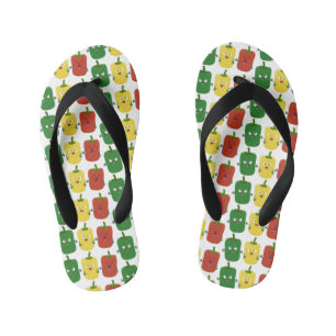 Tongs Enfants Caricature de chant trio capsicum poivre clair