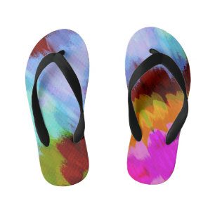 Tongs Enfants Cascade aquarelle, nature 2