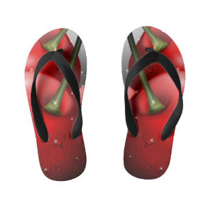 Tongs Enfants Cerises avec gouttes de ragoût