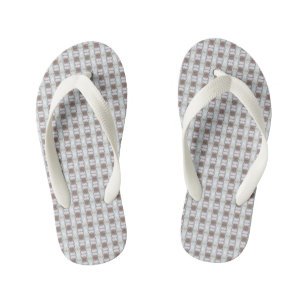 Tongs Enfants Chaîne Tan Verticale Bleu Diamant B Tourné Blanc