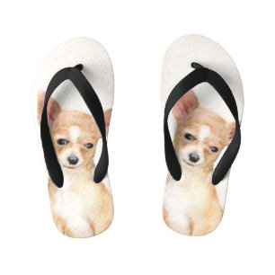 Tongs Enfants Chihuahua Peinture - Cute Original Chien Art
