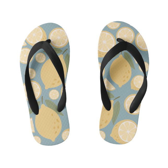Tongs Enfants Citron jaune Motif (Semelle)