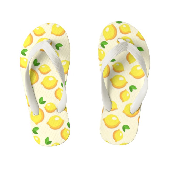 Tongs Enfants citrons jaunes fantastiques (Semelle)