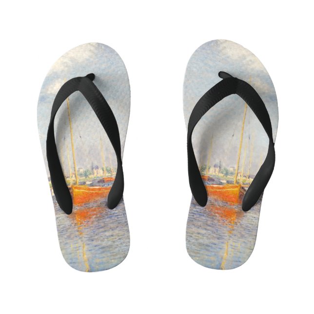 Tongs Enfants Claude Monet. Bateaux rouges, Argenteuil (Semelle)