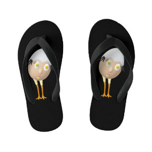 Tongs Enfants Conception de personnage d'œuf fantaisiste RG & RA