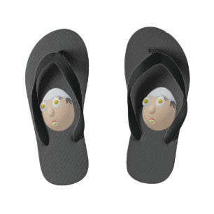 Tongs Enfants Conception de personnage d'œuf fantaisiste RG & RA