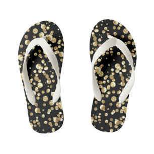 Tongs Enfants confetti d'or