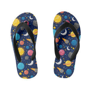 Tongs Enfants Cool garçons amoureux de l'espace carrelage motif