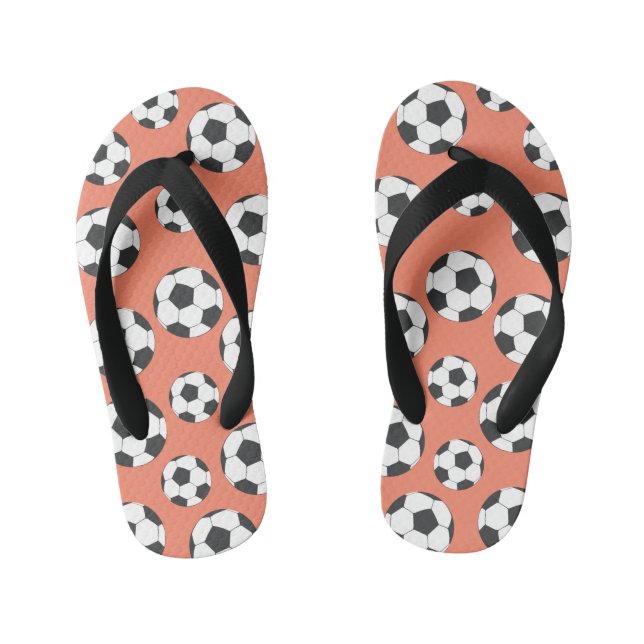 Tongs Enfants Coral Peach Football Football Flip Flops (Semelle)