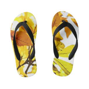 Tongs Enfants Couleurs d'automne, feuille