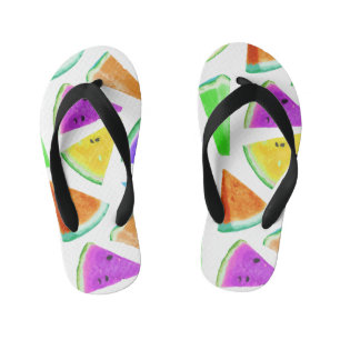 Tongs Enfants Création du Motif de pastèque 6