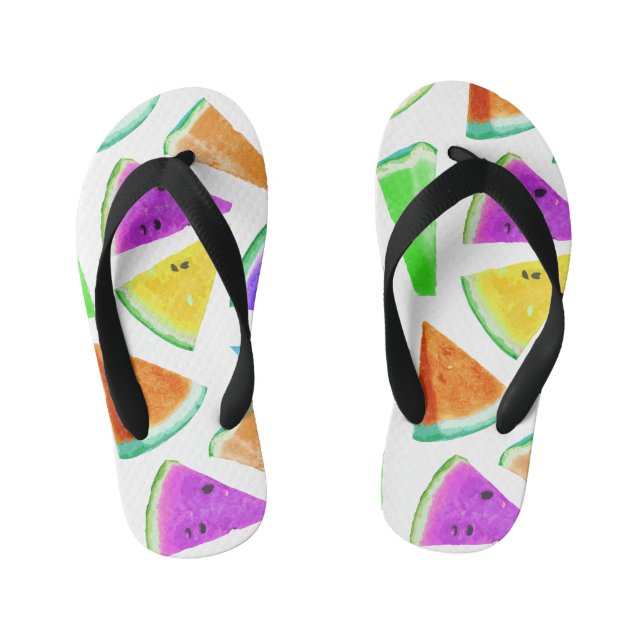 Tongs Enfants Création du Motif de pastèque 6 (Semelle)