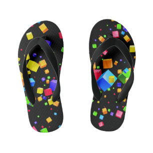 Tongs Enfants Cubes colorés 2