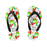 Cute Born to Rock Tree Frogs with Red Guitares