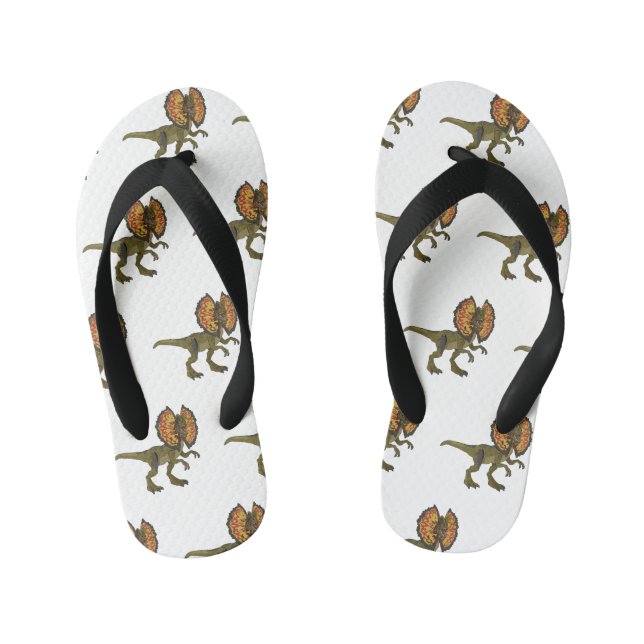 Tongs Enfants Dilophosaurus dessin animé (Semelle)