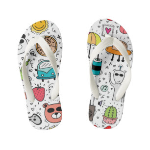 Tongs Enfants Doodle de dessin